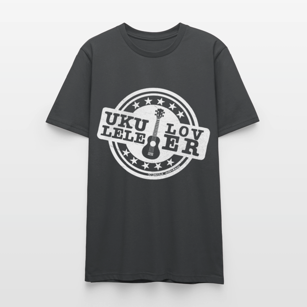 Unisex Ukulele-T-Shirt - "Let your music take flight" - Anthrazit