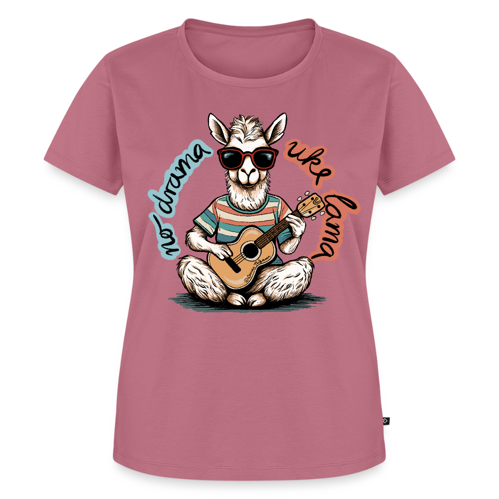 Damen Premium T-Shirt - "No drama - Uke Lama" - Mauve