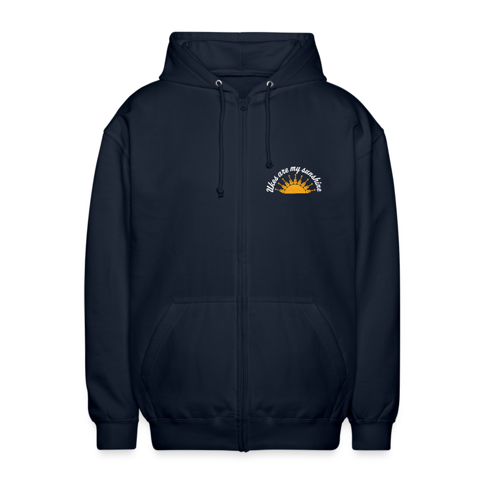 Unisex Kapuzenjacke "Ukes are my sunshine" - blue edition - Navy