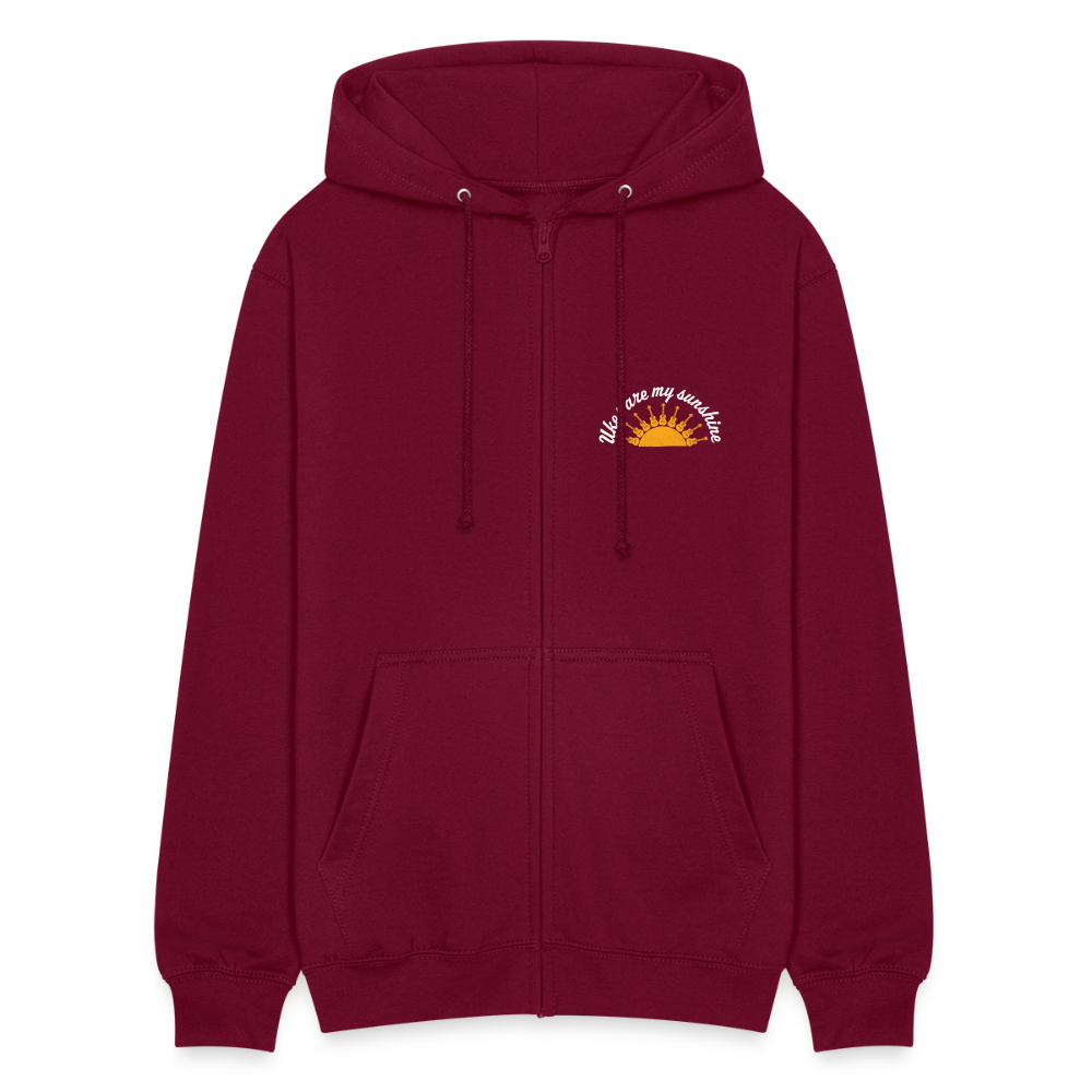 Unisex Kapuzenjacke "Ukes are my sunshine" - blue edition - Bordeaux