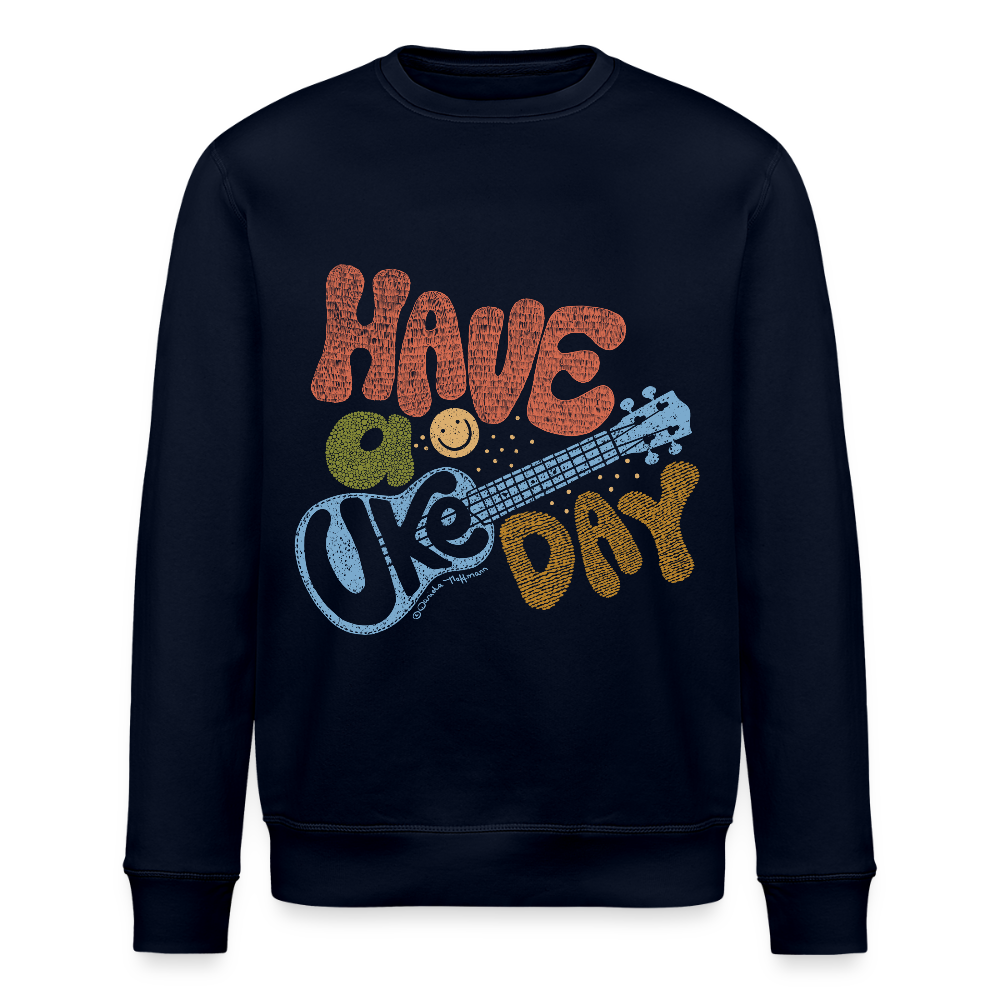 Ukulele-Sweatshirt - "Have a Uke day" - Navy