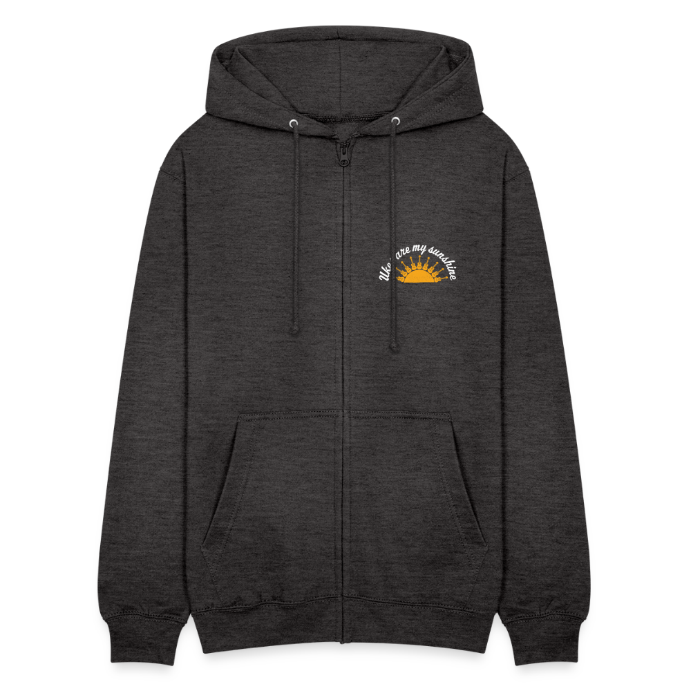 Unisex Kapuzenjacke "Ukes are my sunshine" - blue edition - Anthrazit