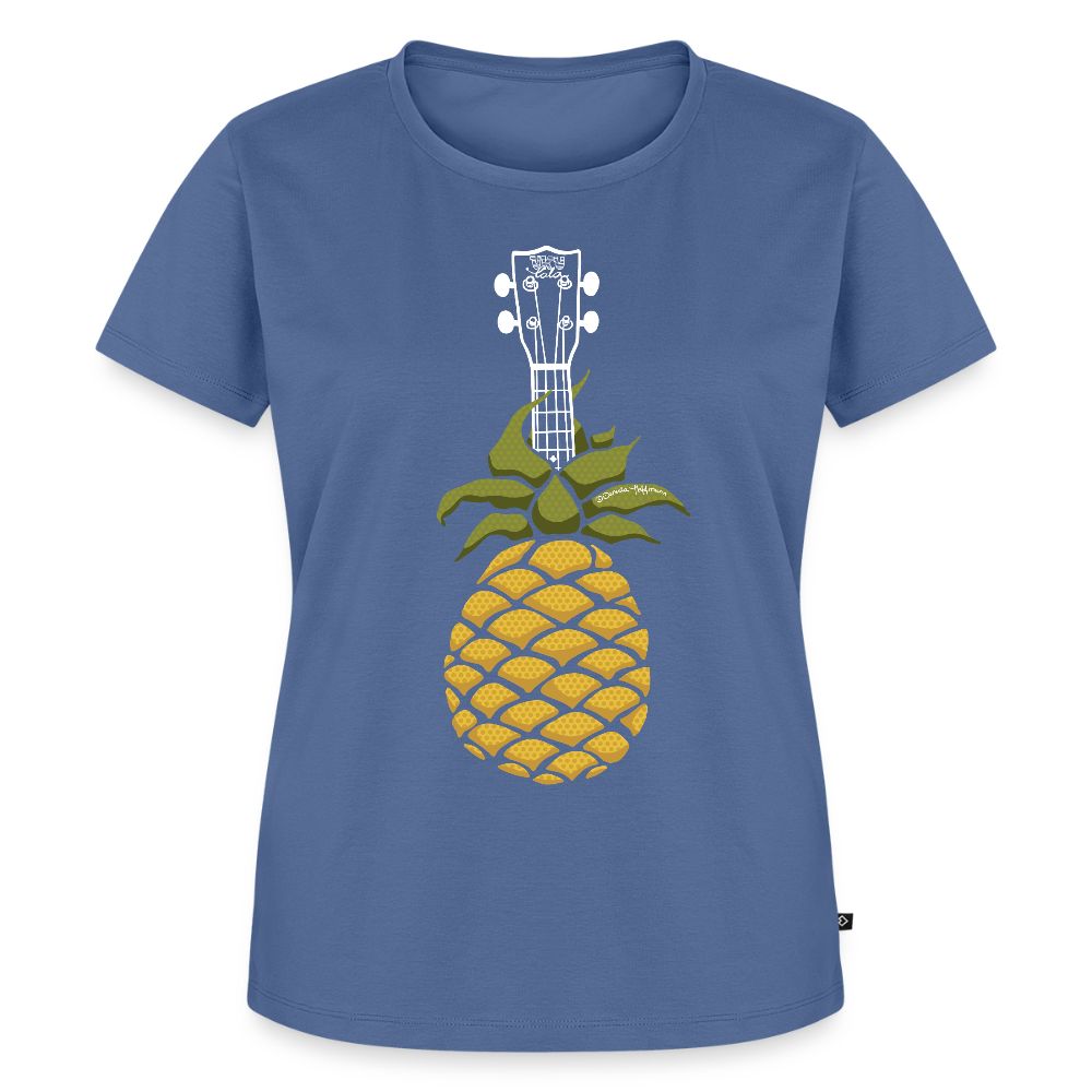 Damen Premium T-Shirt - "Pineapple Jam" - Taubenblau