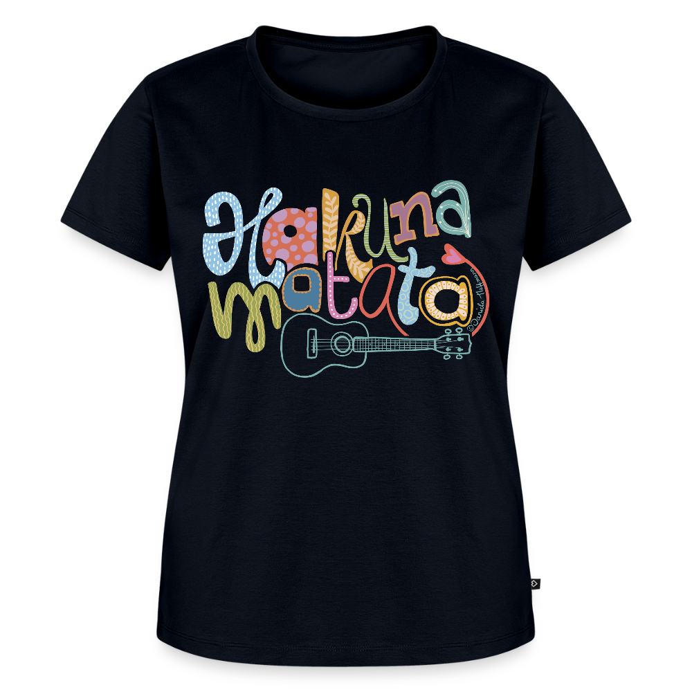 Damen Premium T-Shirt - "Hakuna Matata" - Navy