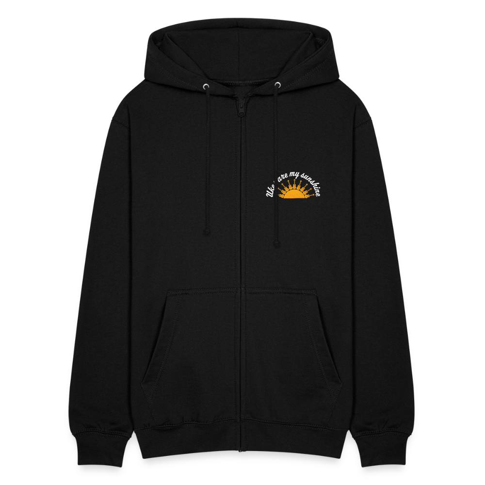Unisex Kapuzenjacke "Ukes are my sunshine" - blue edition - Schwarz