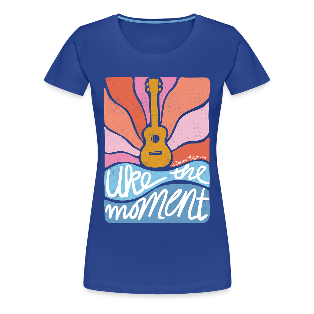 Damen Premium T-Shirt - "Uke the moment" - Königsblau