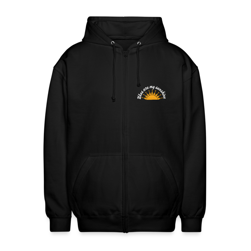 Unisex Kapuzenjacke "Ukes are my sunshine" - blue edition - Schwarz