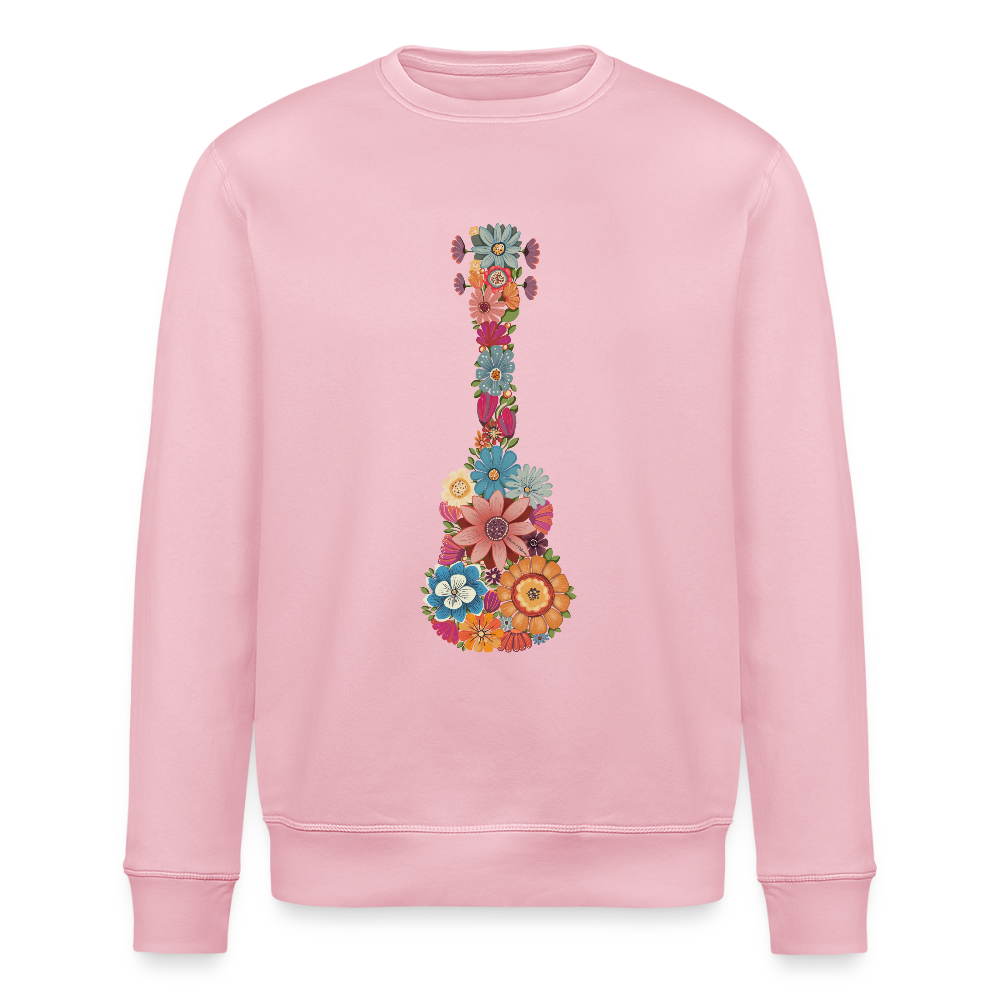 Ukulele-Sweatshirt - "Blüten-Ukulele" - Hellrosa