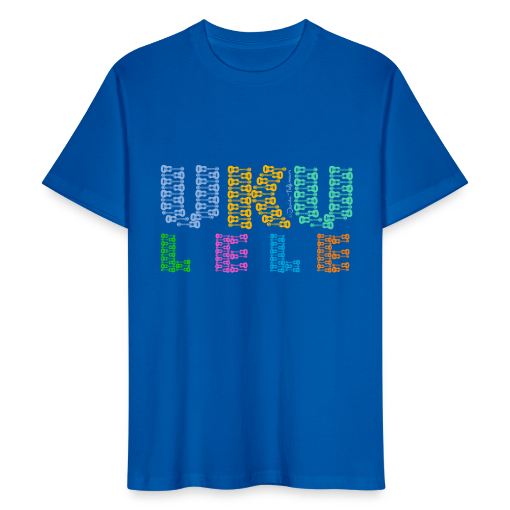 Ukulele T-Shirt Unisex - "UKU - LELE" - Pfauenblau