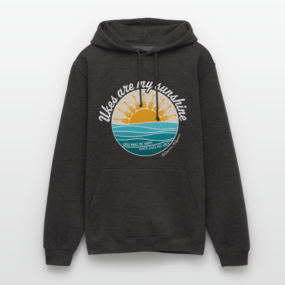 Ukulele Unisex Hoodie - "Ukes are my sunshine" - blue edition - Anthrazit