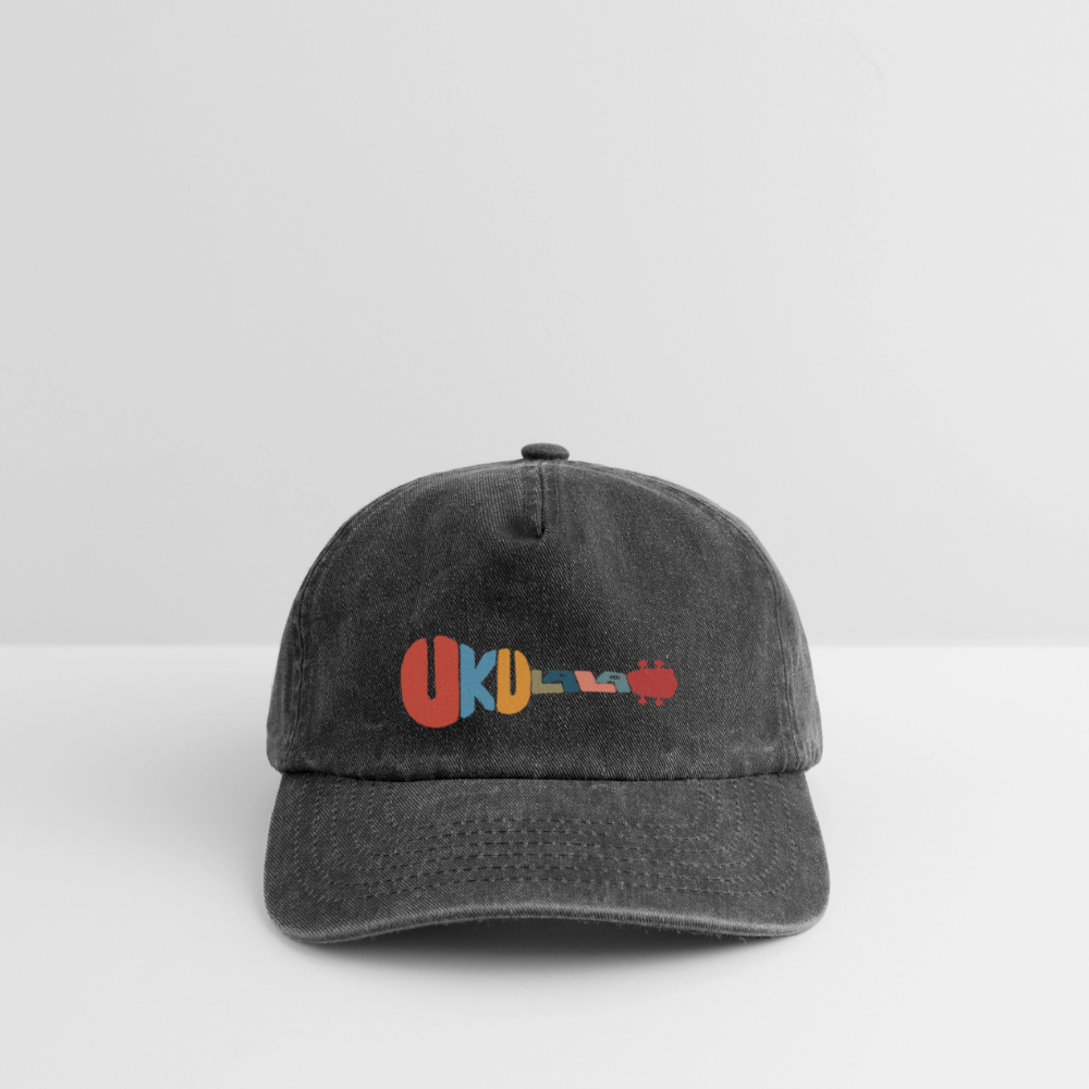 Vintage Cap - "Music Love" - Vintage Schwarz
