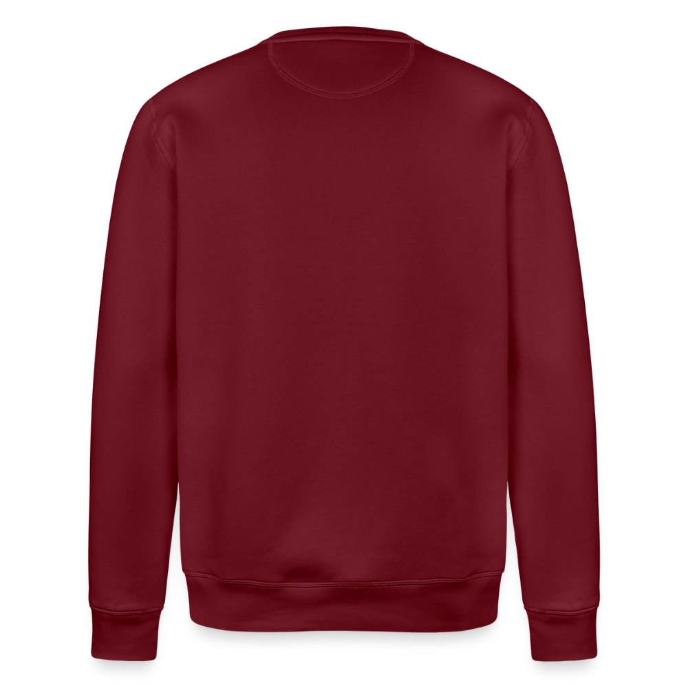 Ukulele-Sweatshirt - "LOVE, PEACE & UKULELE" - Burgunderrot