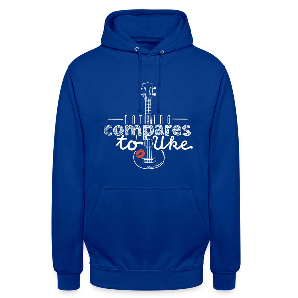 Ukulele Unisex Hoodie - "Nothing compares to Uke" - Royalblau