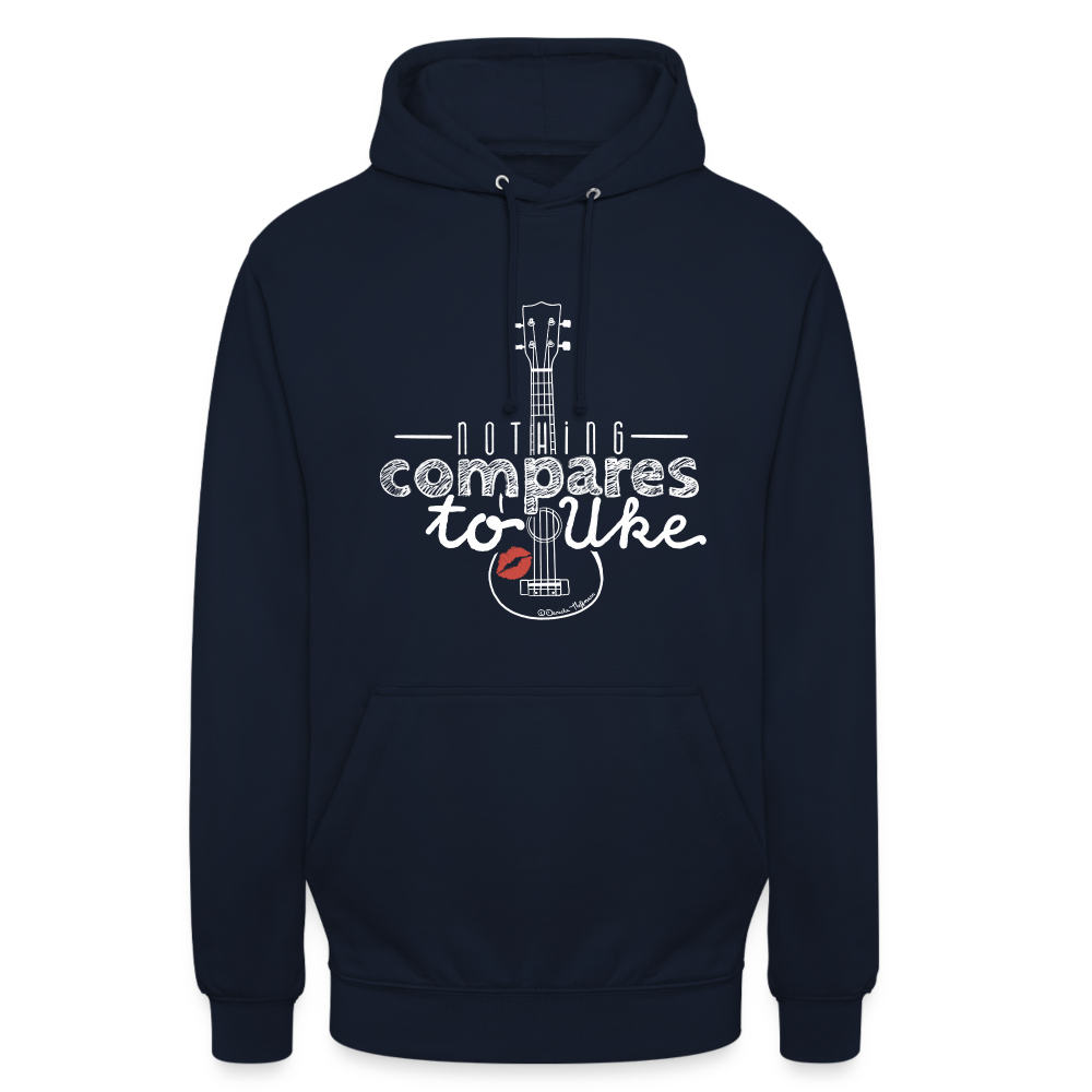 Ukulele Unisex Hoodie - "Nothing compares to Uke" - Navy
