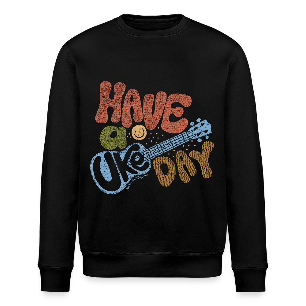 Ukulele-Sweatshirt - "Have a Uke day" - Schwarz