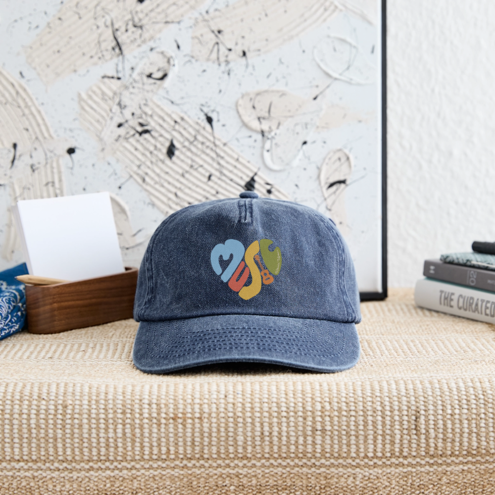 Vintage Cap - "Music Love" - Vintage Denim