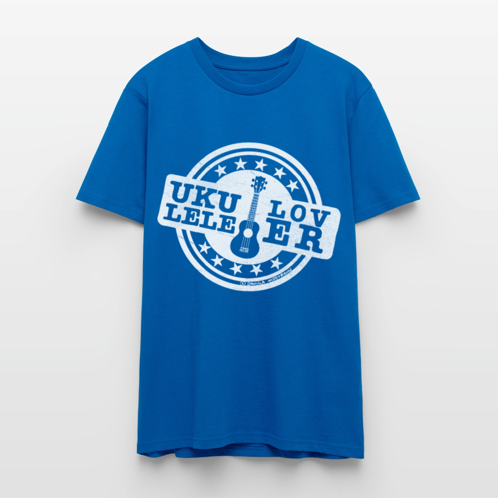 Unisex Ukulele-T-Shirt - "Let your music take flight" - Pfauenblau