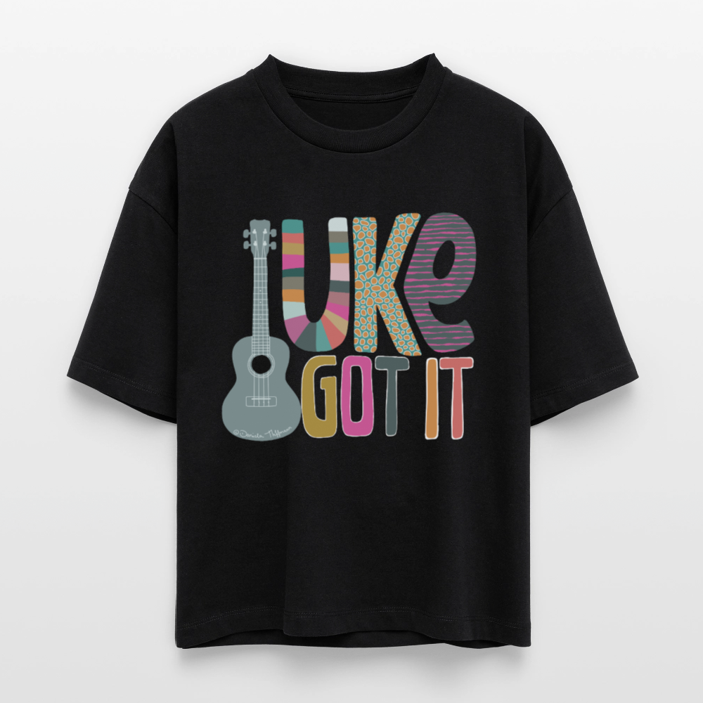Ukulele Damen-Shirt "UKE got it" - Schwarz