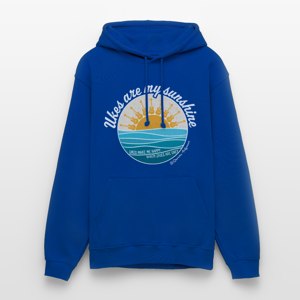 Ukulele Unisex Hoodie - "Ukes are my sunshine" - blue edition - Royalblau