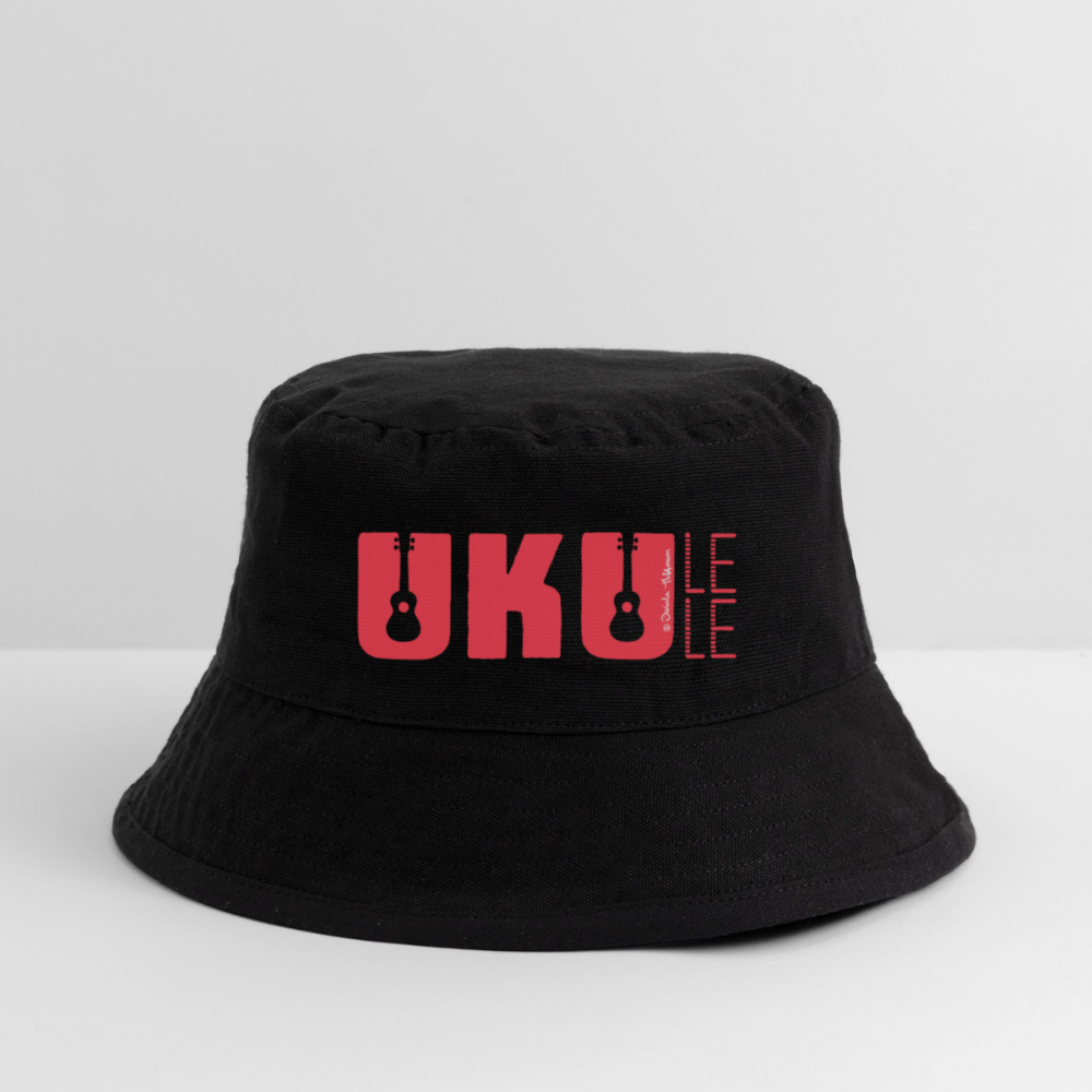 Bucket Hat - "UKU - LELE" - Schwarz
