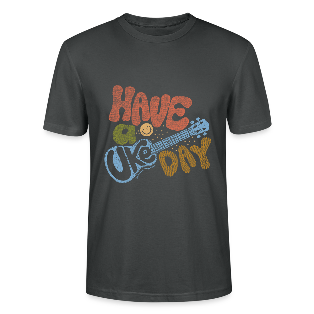 Ukulele T-Shirt Unisex - "Have a Uke Day" - Anthrazit