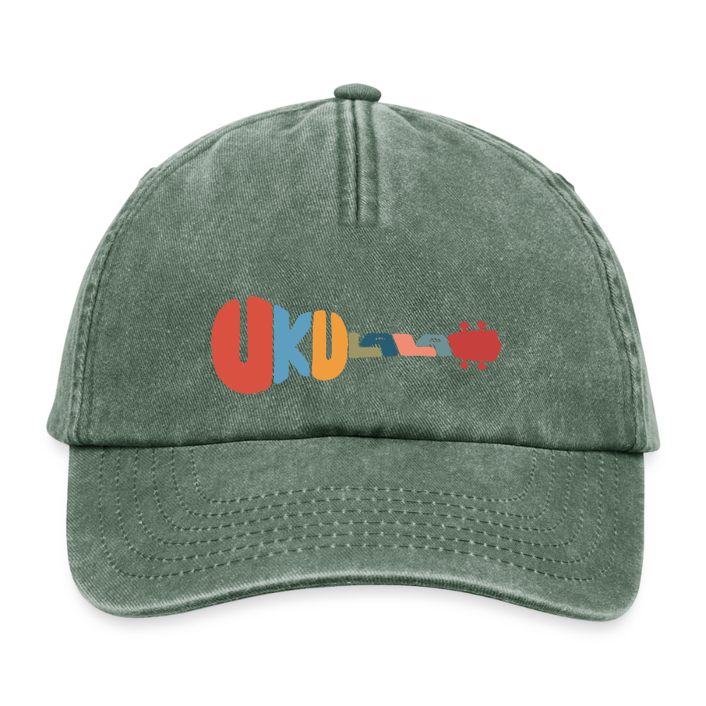 Vintage Cap - "Music Love" - Vintage Flaschengrün
