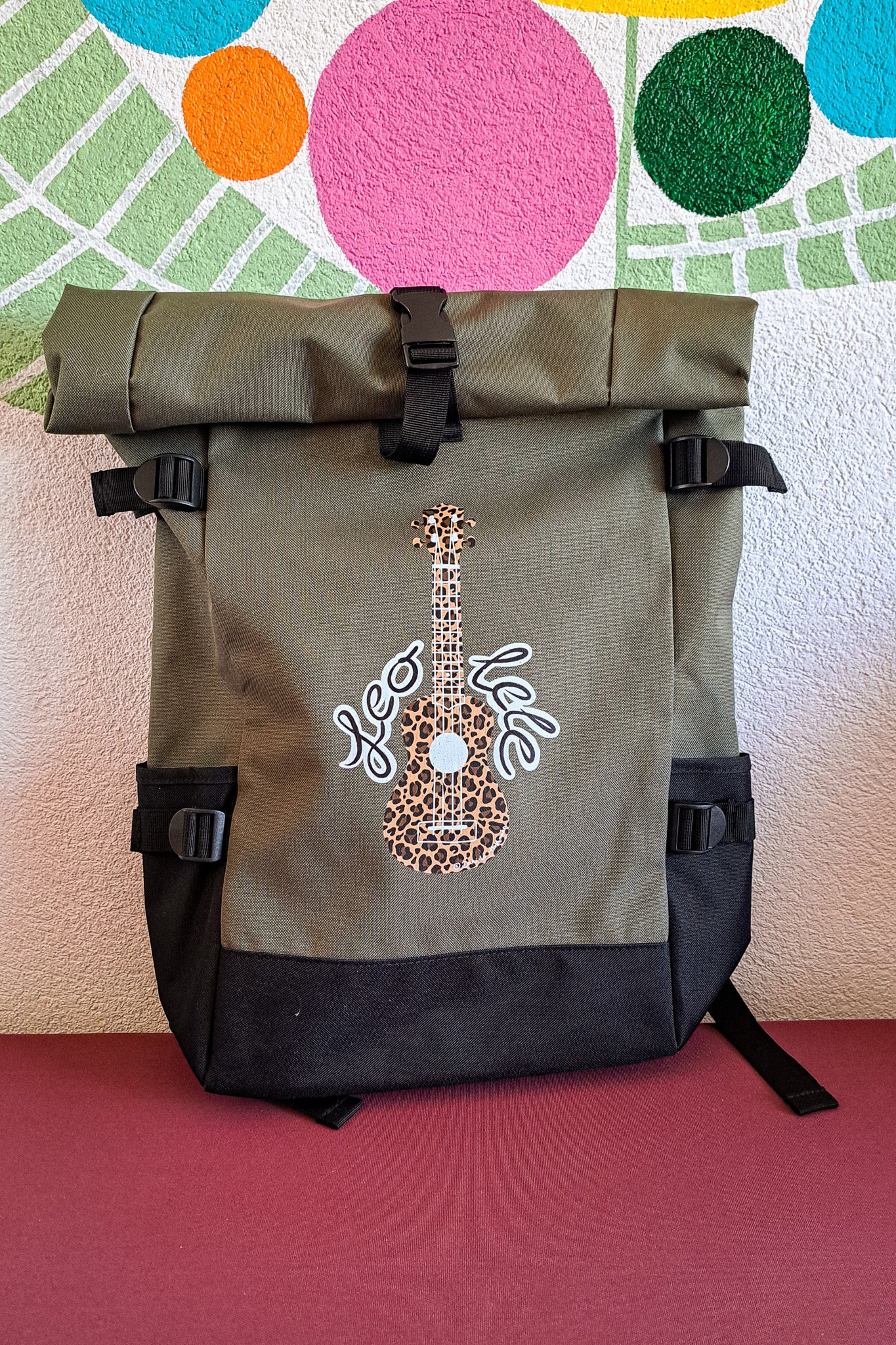 Ukulele Rolltop Rucksack "Leo-lele"