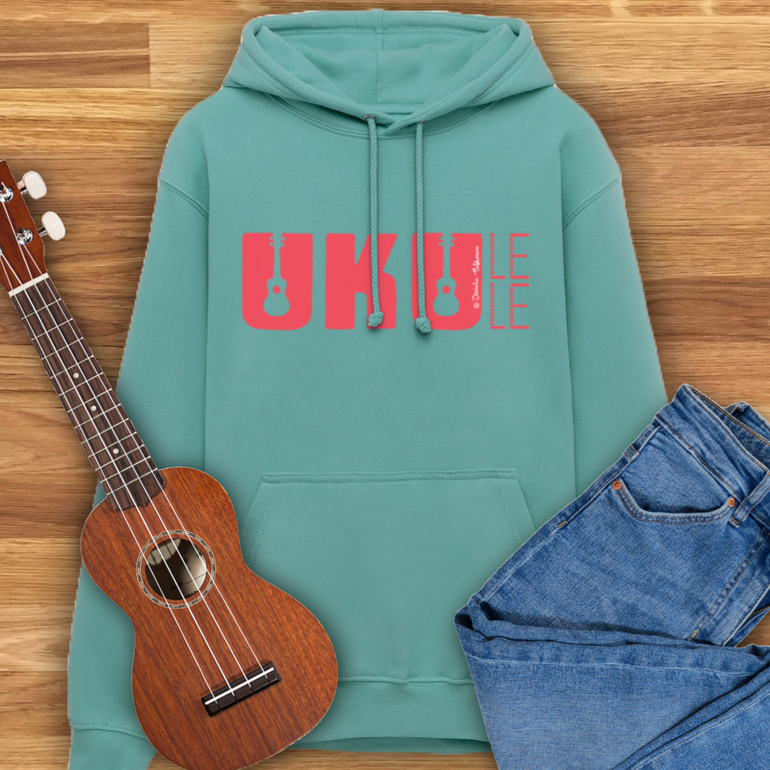 Ukulele Unisex Hoodie - "UKULELE"