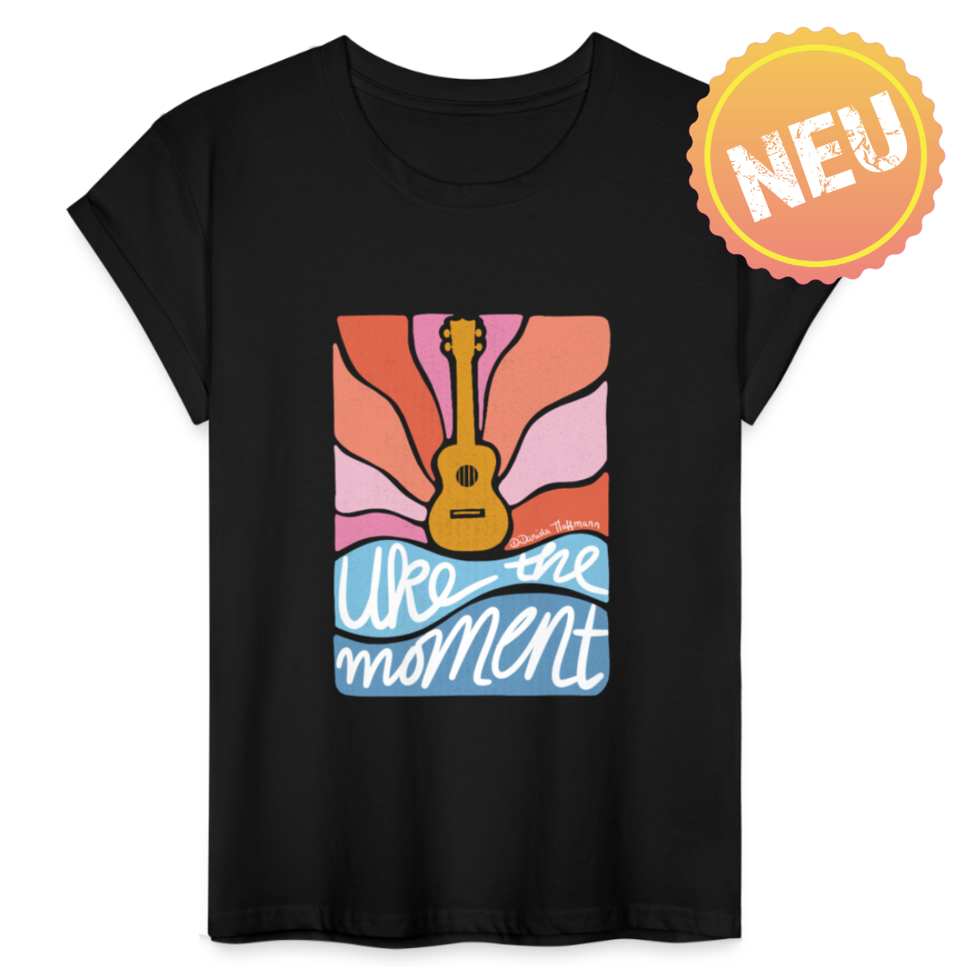 Ukulele Damen T-Shirt - "Uke the moment"