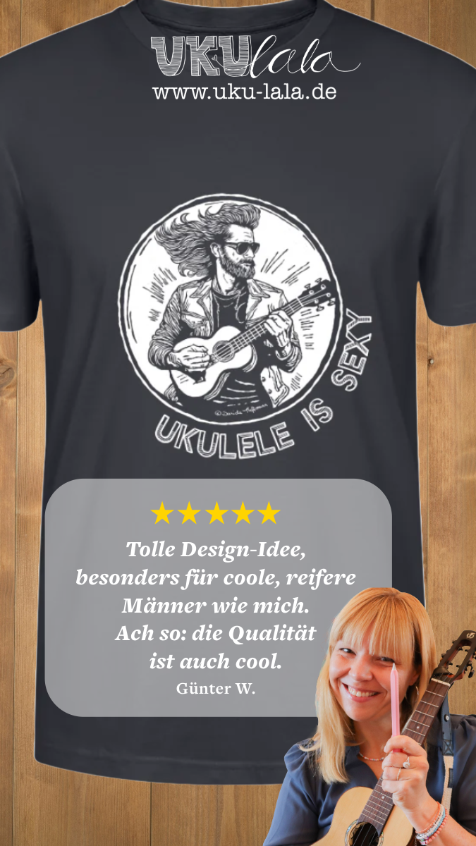 Ukulele T-Shirt Unisex - "Ukulele is sexy"