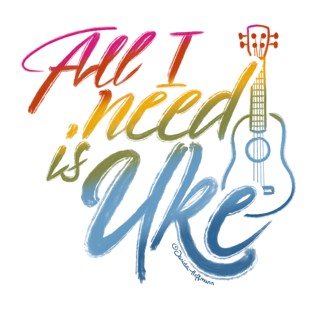 Ukulele T-Shirt Unisex - "All I need is Uke"