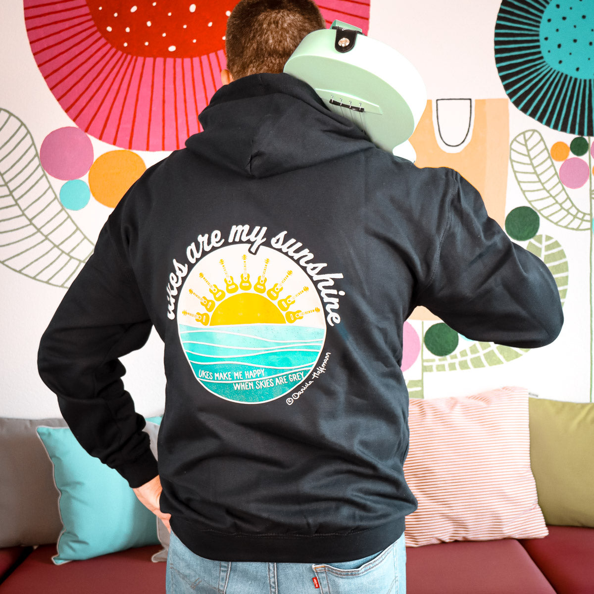 Unisex Kapuzenjacke "Ukes are my sunshine" - blue edition