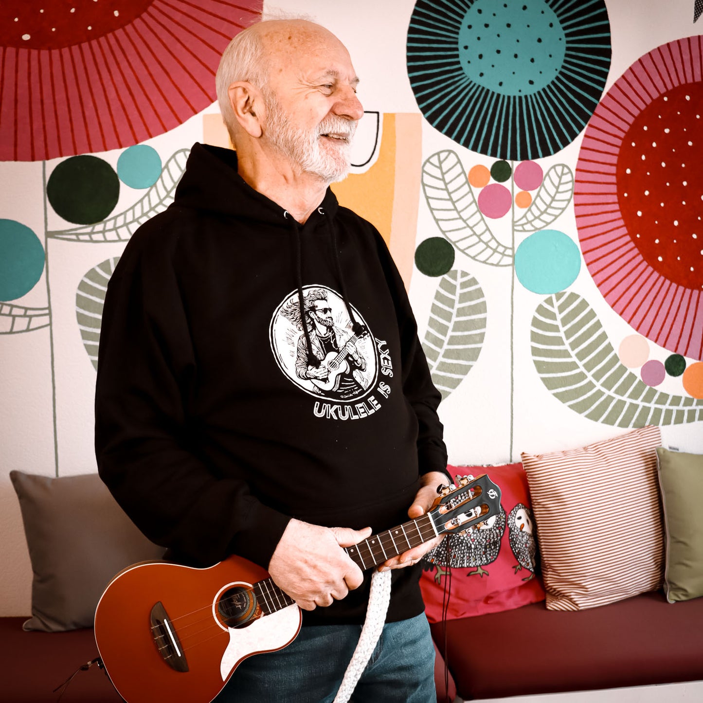 Ukulele Unisex Hoodie - "Ukulele is sexy"