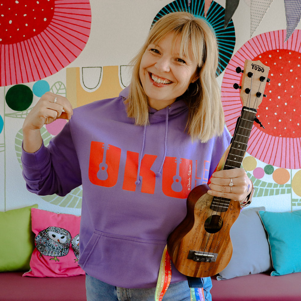 Ukulele Unisex Hoodie - "UKULELE"