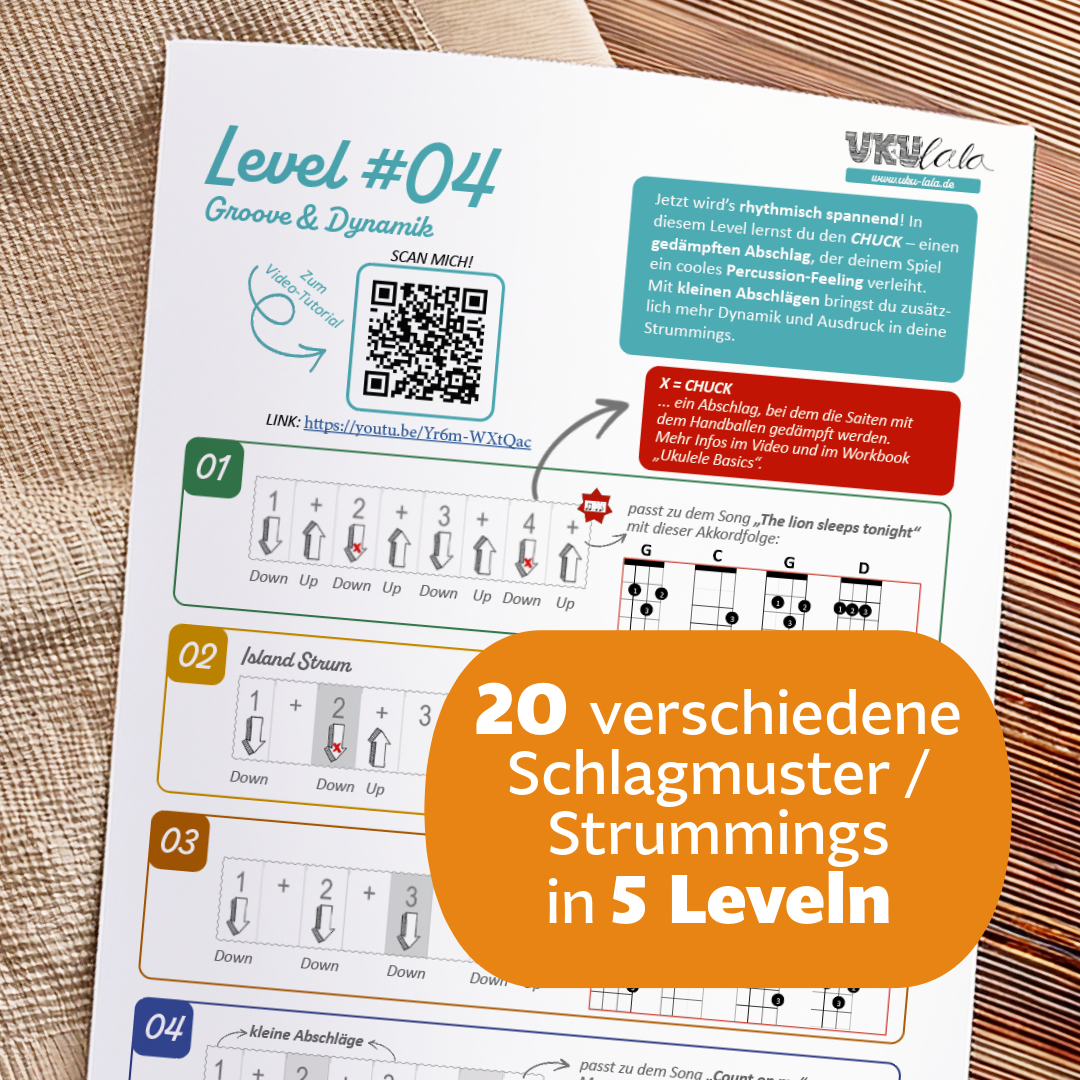 Strumming-Challenge | 20 Schlagmuster ganz easy meistern! (PDF+VIDEO)