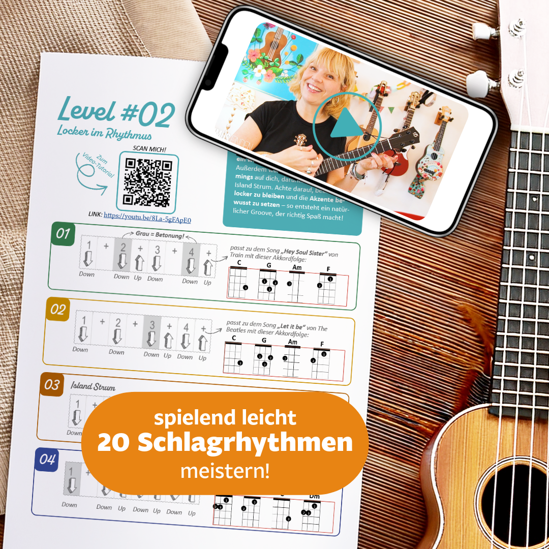 Strumming-Challenge | 20 Schlagmuster ganz easy meistern! (PDF+VIDEO)