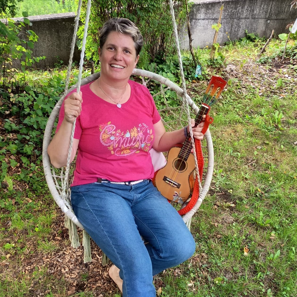 Damen T-Shirt "Music was my first love"