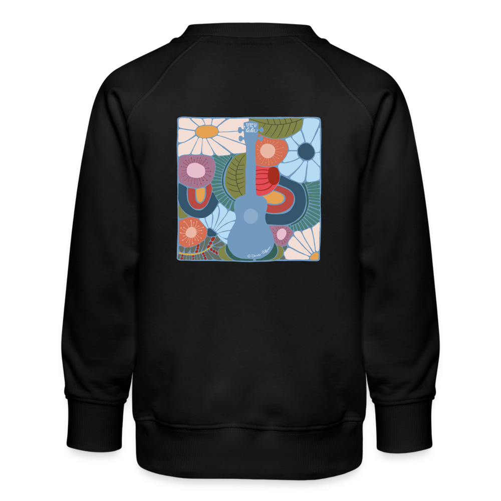 Ukulele sweatshirt for KIDS - "Modern Flowers" motif