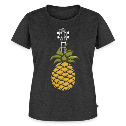 Damen Premium T-Shirt - "Pineapple Jam" - Anthrazit meliert