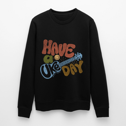 Ukulele-Sweatshirt - "Have a Uke day" - Schwarz