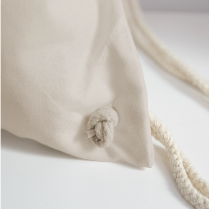 Ukulele Turnbeutel - "Uke and me belong together" - Natur