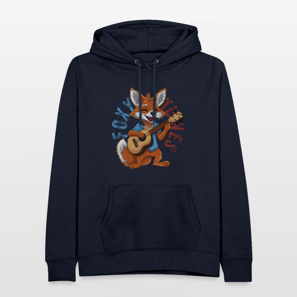 Frauen Hoodie - "Foxy Tunes" - Navy