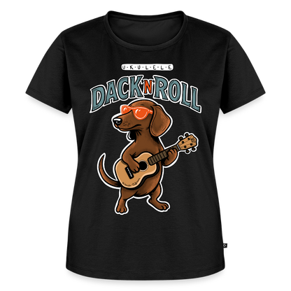 Damen Premium T-Shirt - „Dack’n’Roll“" - Schwarz
