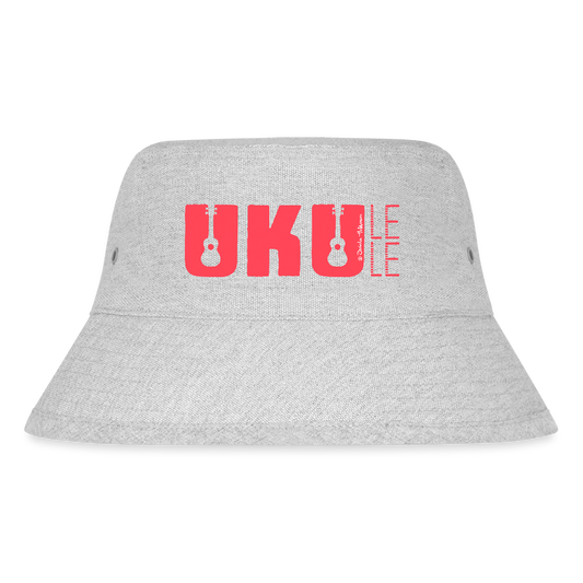 Bucket Hat - "UKU - LELE" - Grau meliert