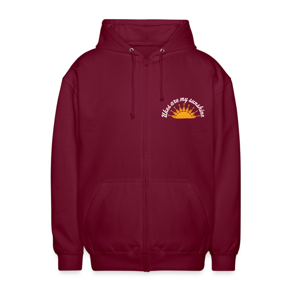 Unisex Kapuzenjacke "Ukes are my sunshine" - blue edition - Bordeaux