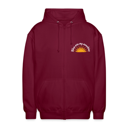 Unisex Kapuzenjacke "Ukes are my sunshine" - blue edition - Bordeaux