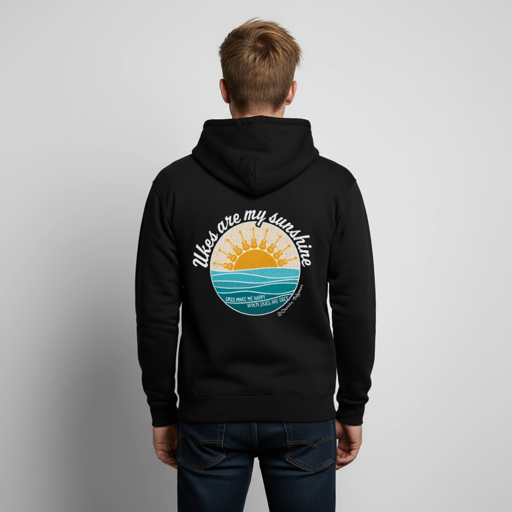 Unisex Kapuzenjacke "Ukes are my sunshine" - blue edition - Schwarz