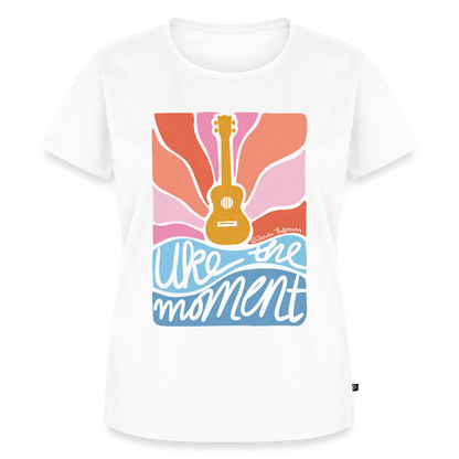 Damen Premium T-Shirt - "Uke the moment" - Weiß