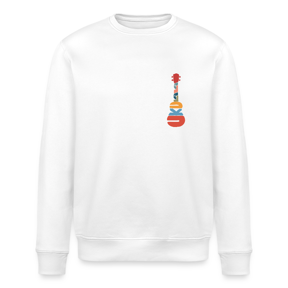 Ukulele-Sweatshirt - "Modern Flowers" - Weiß