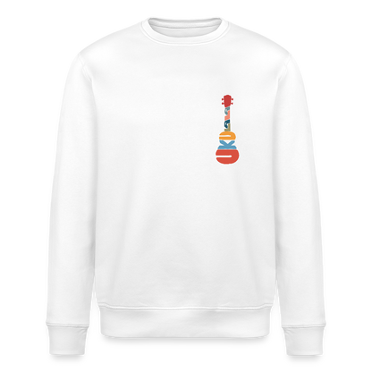 Ukulele-Sweatshirt - "Modern Flowers" - Weiß